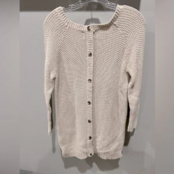 Cynthia Rowley Button Back Sweater Size L - Picture 1 of 5